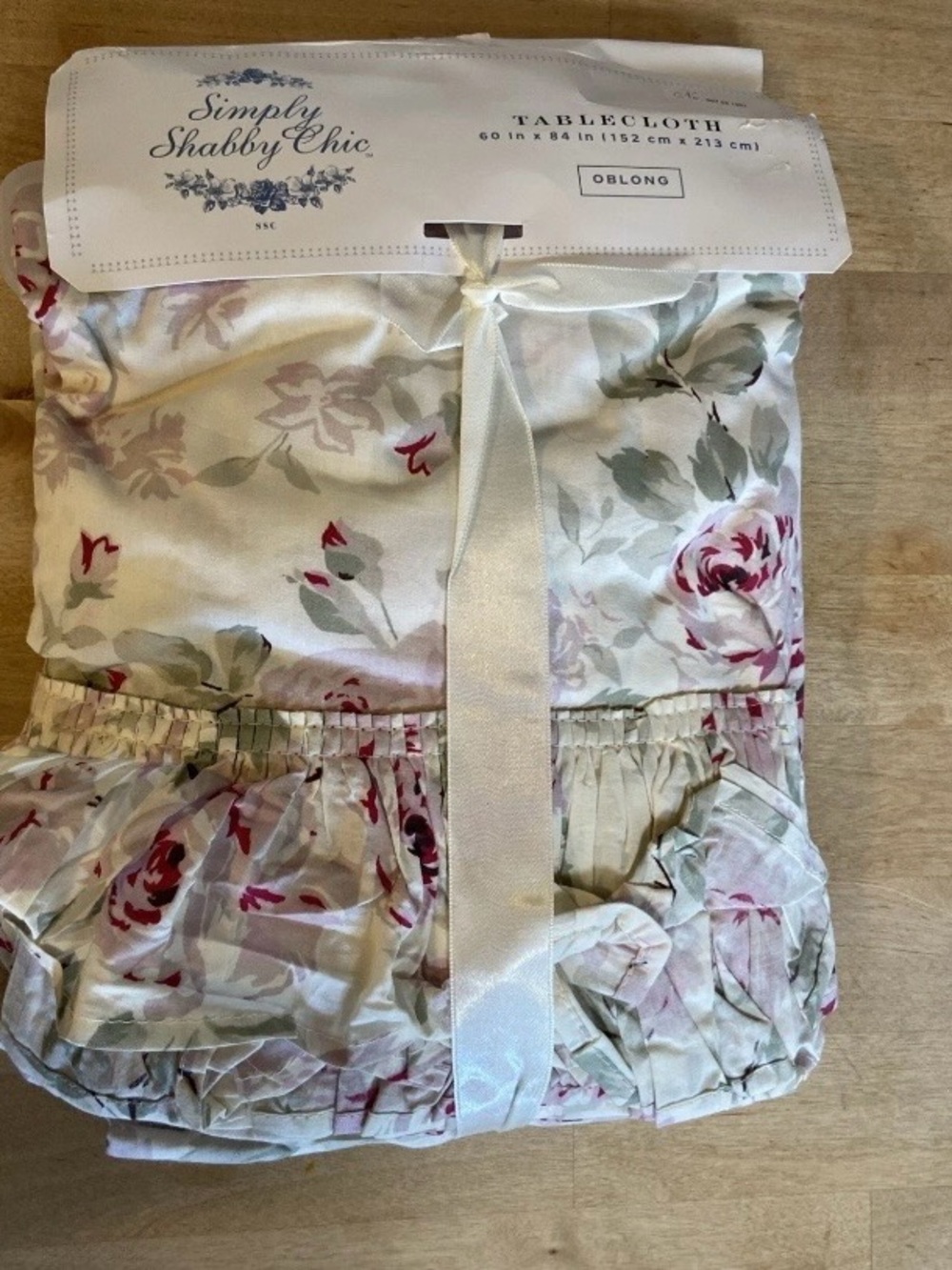 NEW! Rachel Ashwell Simply SHABBY CHIC 60x84 Rectangle TABLECLOTH Oblong
